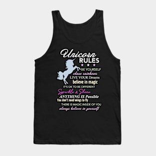 Unicorn Rules Graphic Tank Top